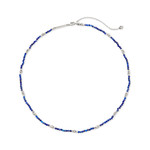 Kendra Scott Scarlet Choker Necklace Rhodium Blue Lapis