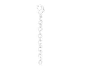 Necklace Extender Rhodium 2\
