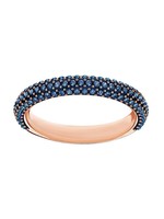 Mini Stone Ring, Blue, Rose Gold, Size 58