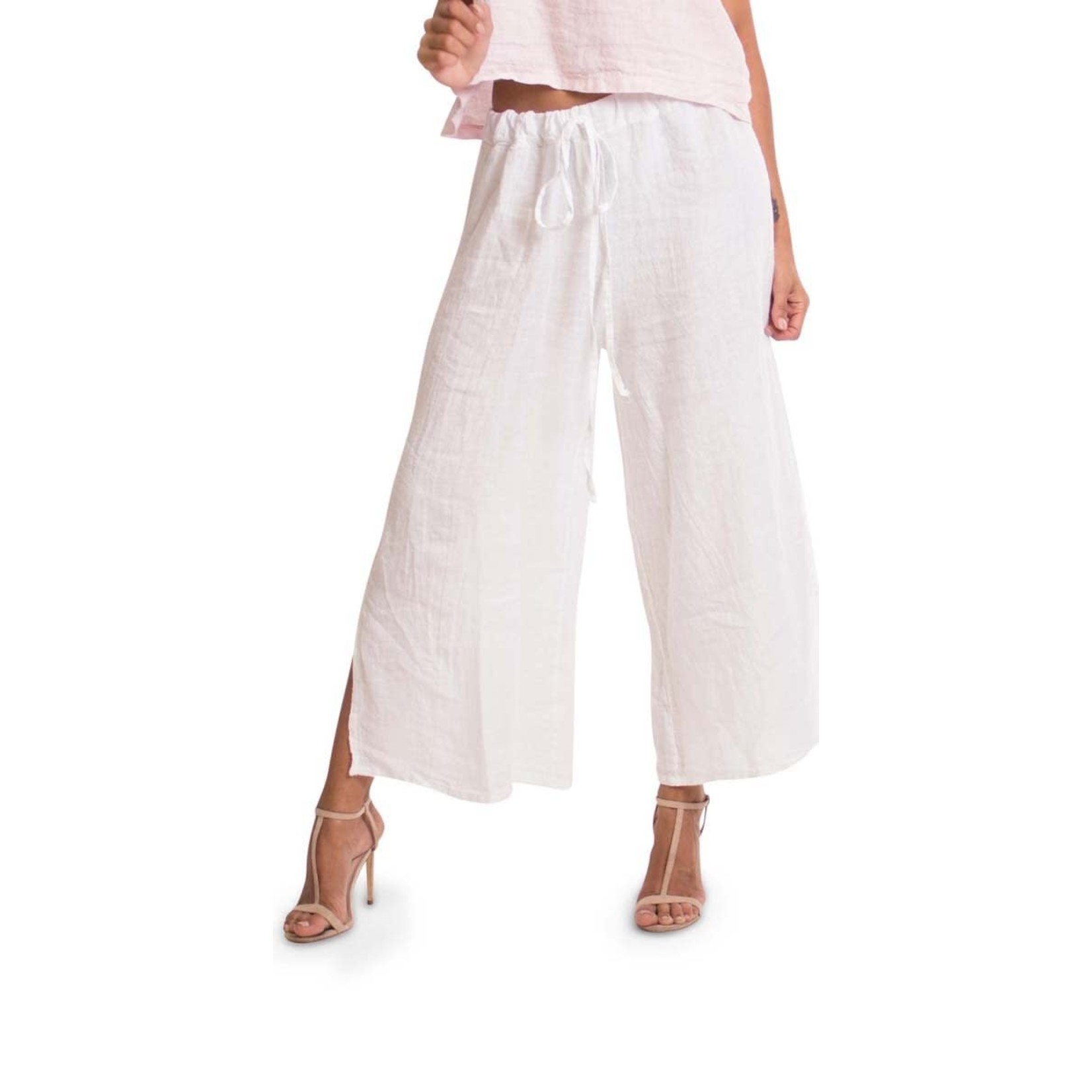 Beach Linen Capri Pant - Sea Glass Lane