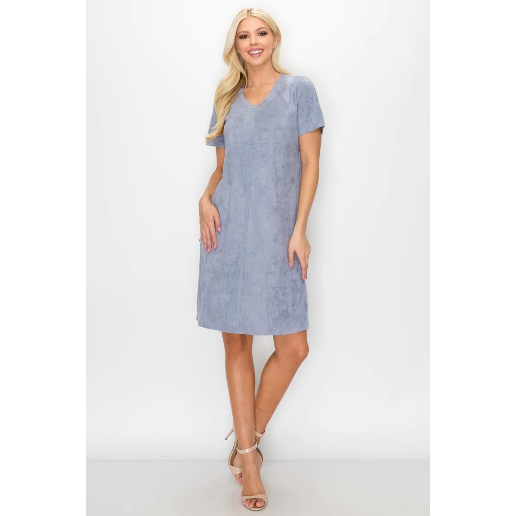 A8449V Audrey V-Neck WITH Pocket Dress