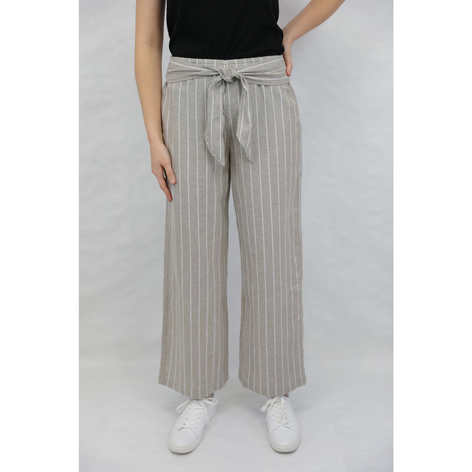 Florencia  Linen Stripe Pant