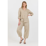 LI1329 Linen Capri