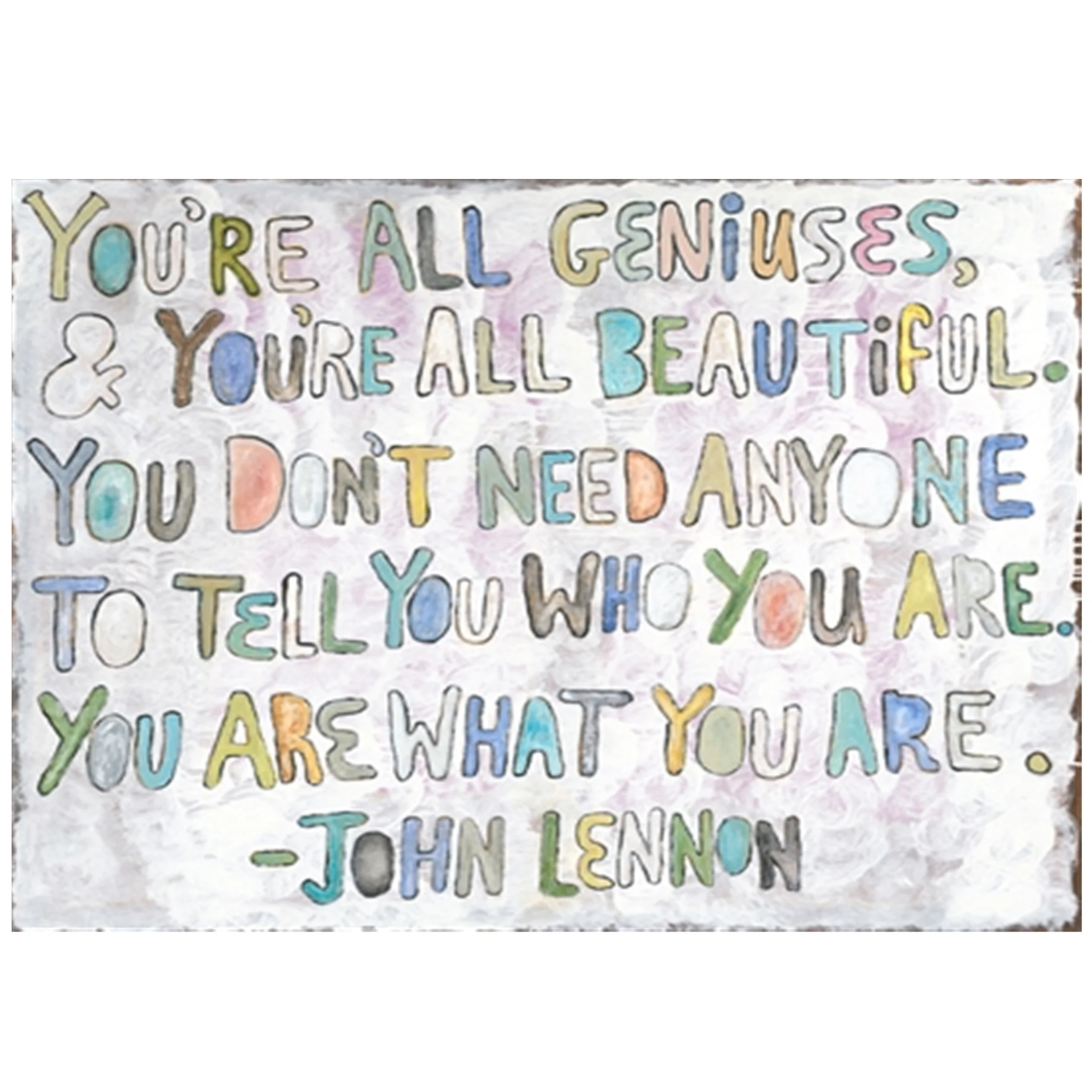 You're All Geniuses Large Rectangle Decoupage Plate