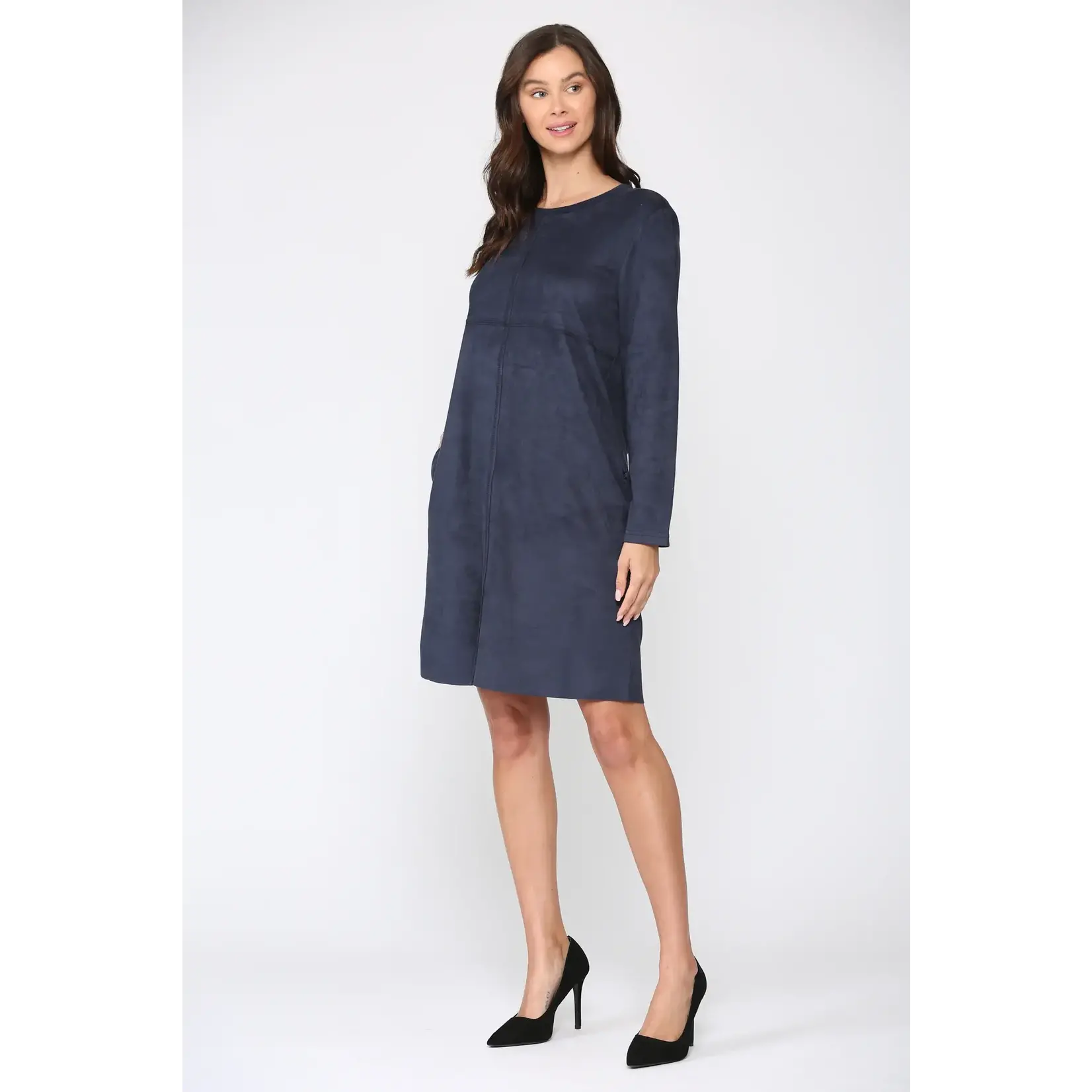 Joh 2059V Aurora Suede Round Neck with Pockets