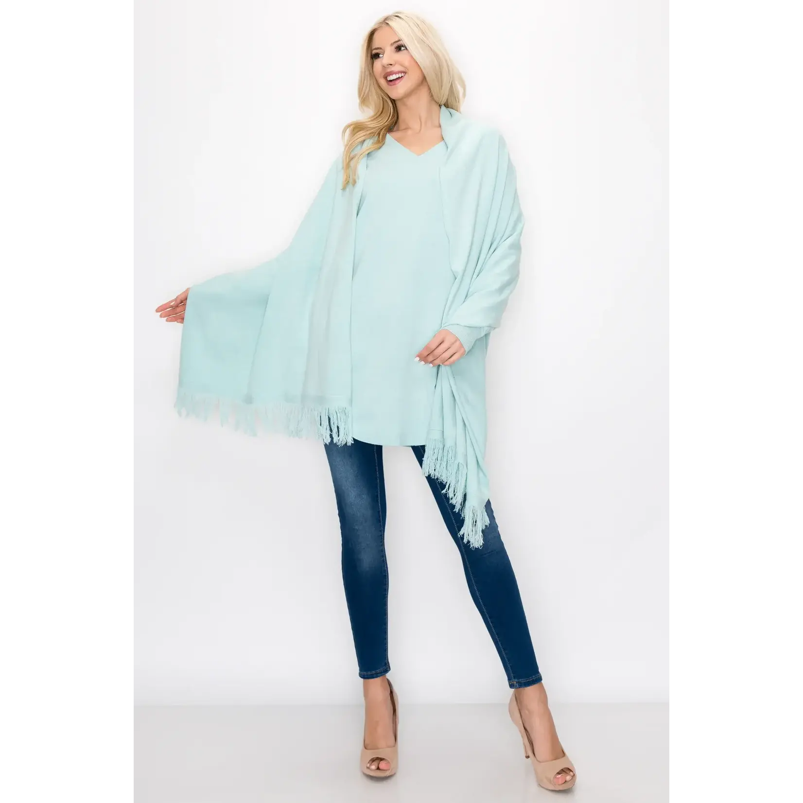 7387SF Simone Sweater Knitted Wrap / Scarf