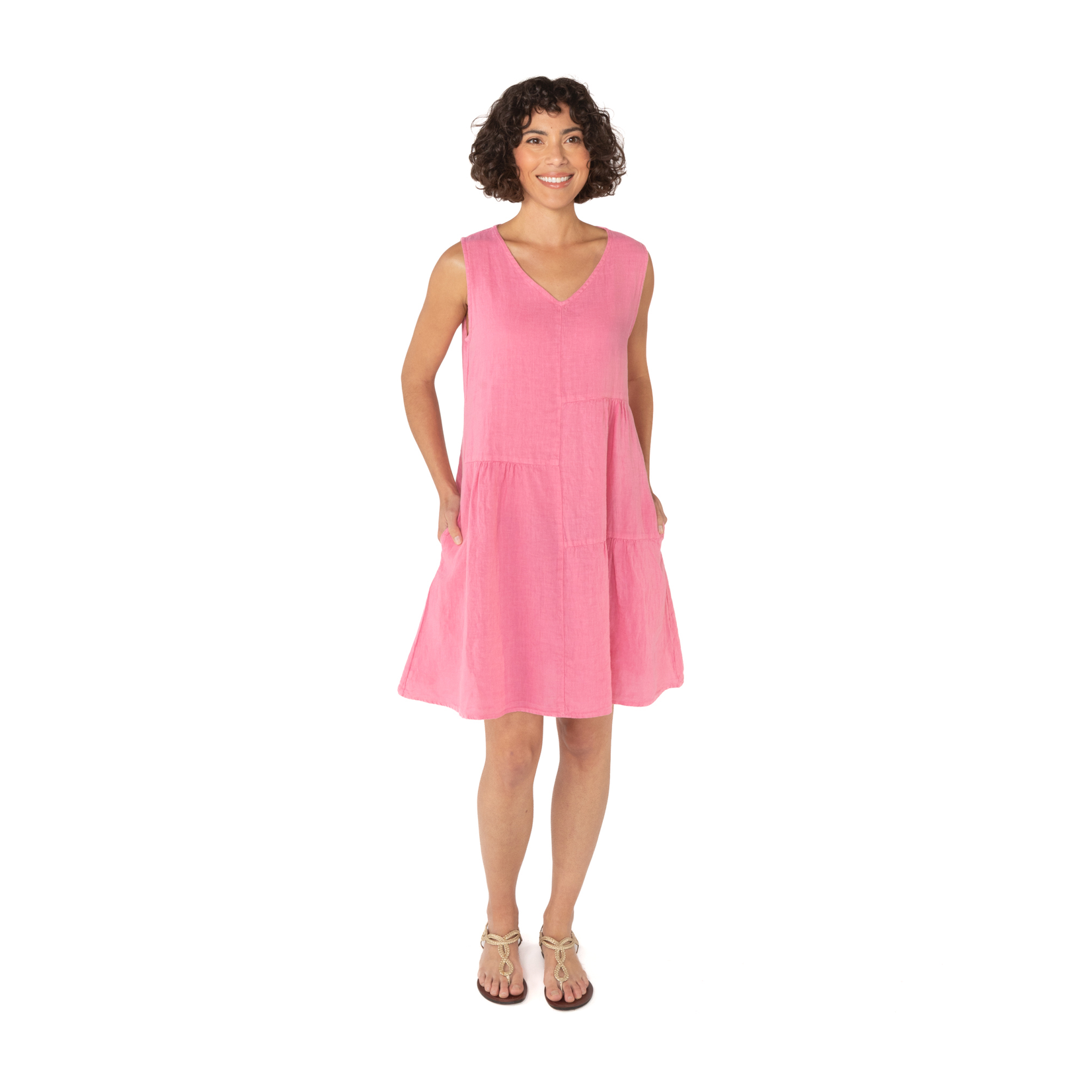 4200784 Hanky Linen Patch Dress