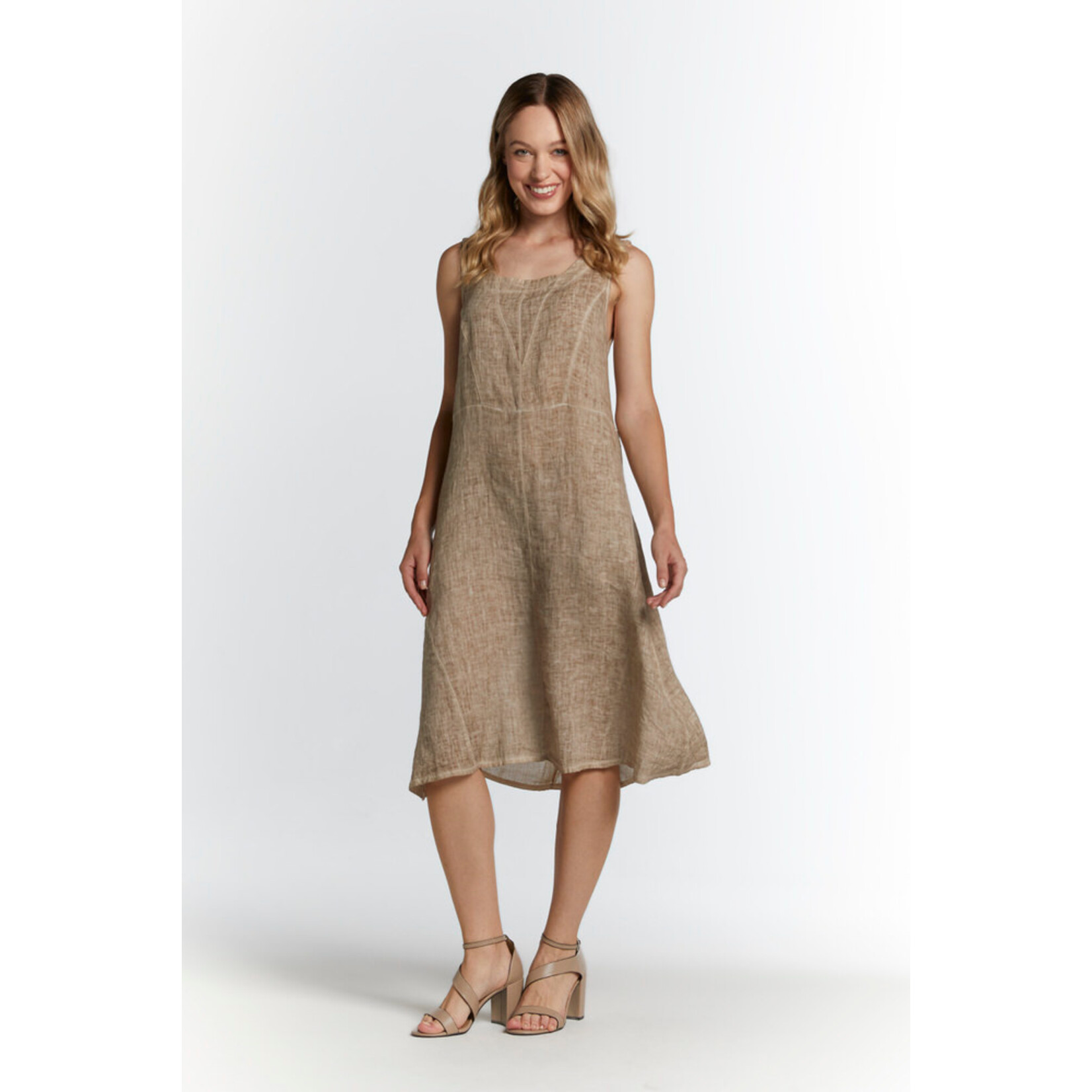 91038 Midi Dress Round Neck