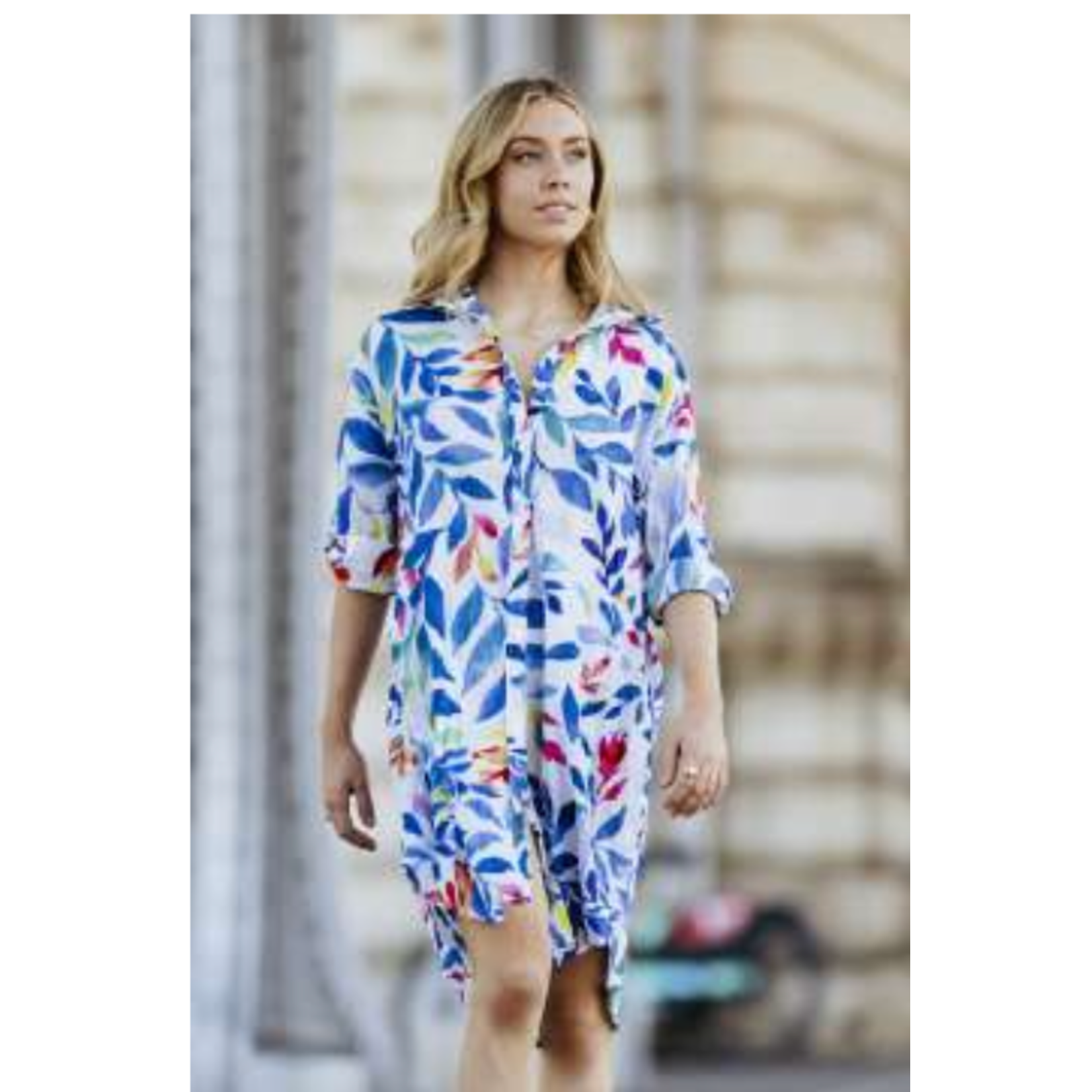JiJi SHIRT DRESS ROLLED SLEEVES
