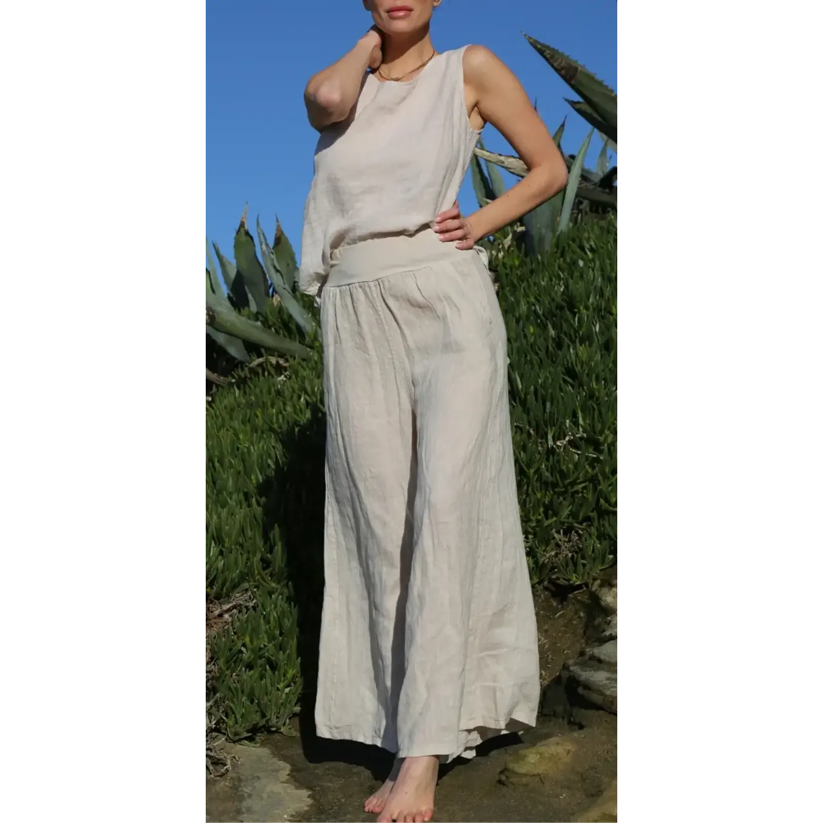 18707-BL  BATISTA LINEN PANTS