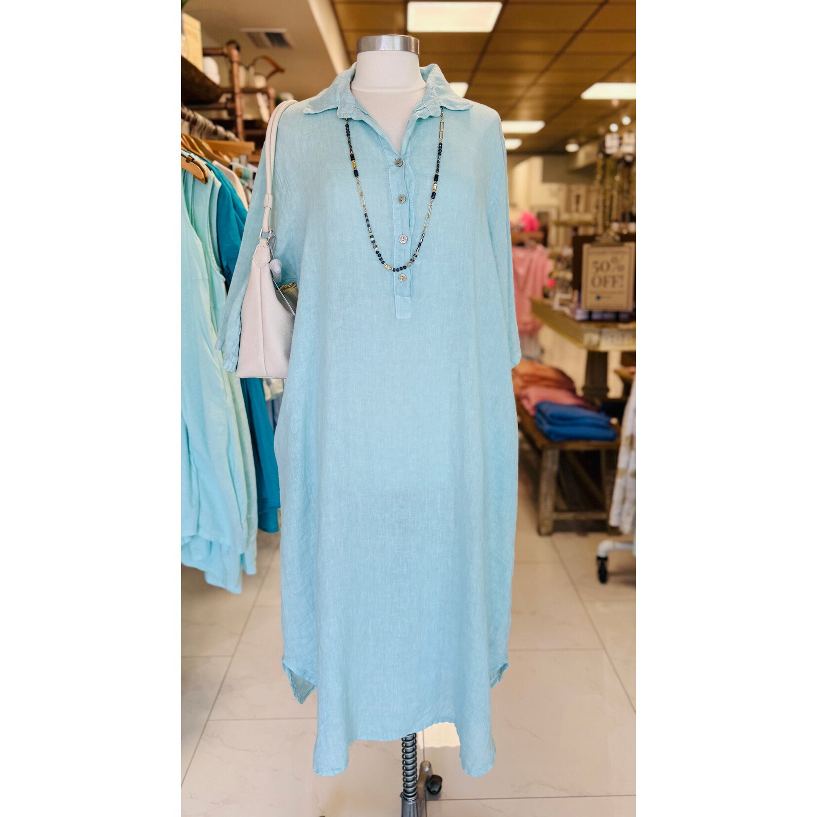5165 Linen Maxi dress