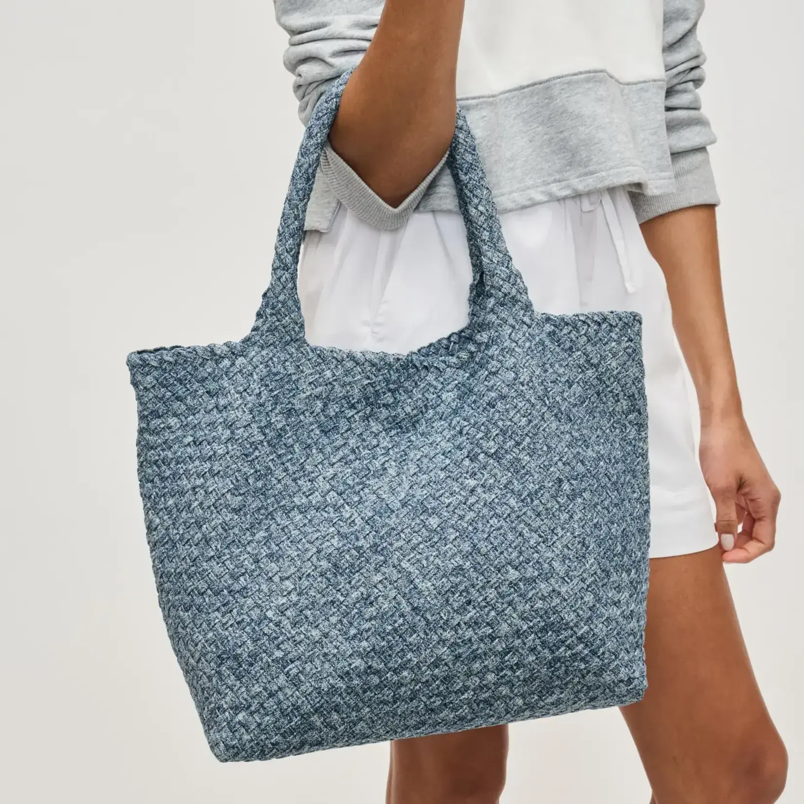 Sky's The Limit - Medium Denim Tote
