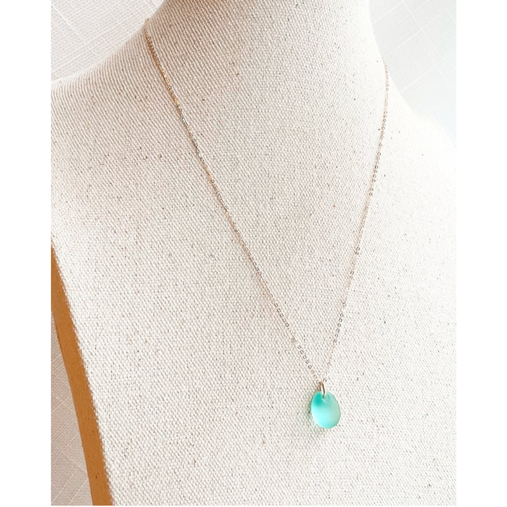 Mermaid Tear  Necklace Silver