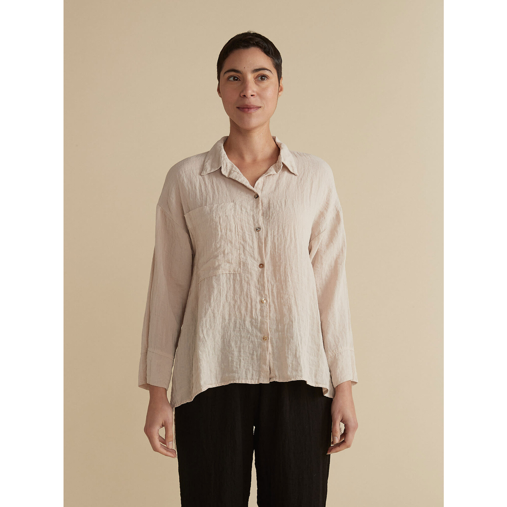 Fall Parachute Aline Split Blouse