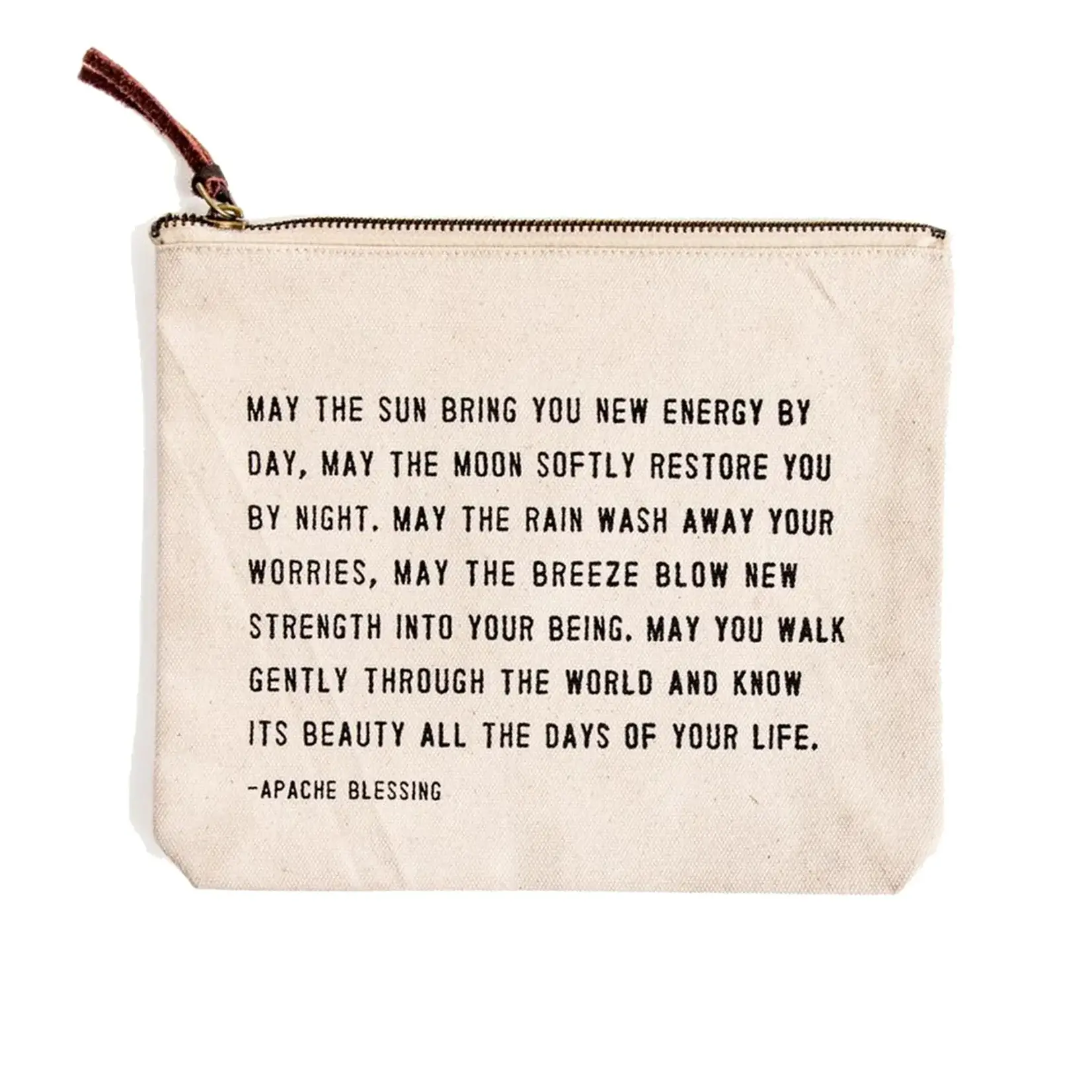 AC221 May The Sun Bring You Canvas Zip Bag
