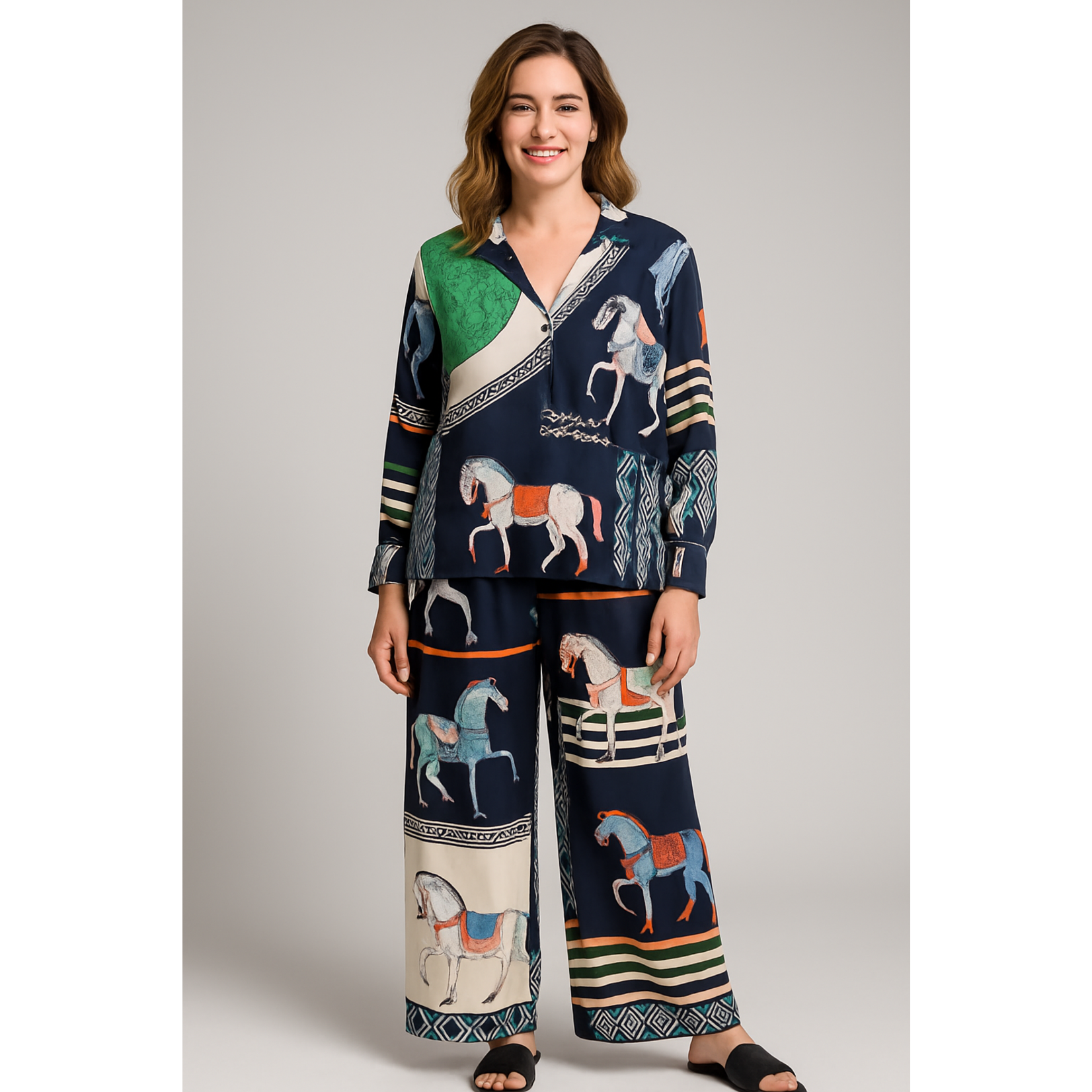 6612 Equest. Silk Top