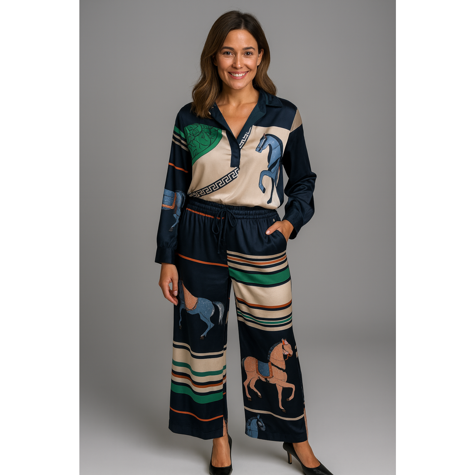 6655  Equest. Silk Pant