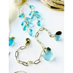 SEA GLASS LINK BRACELET