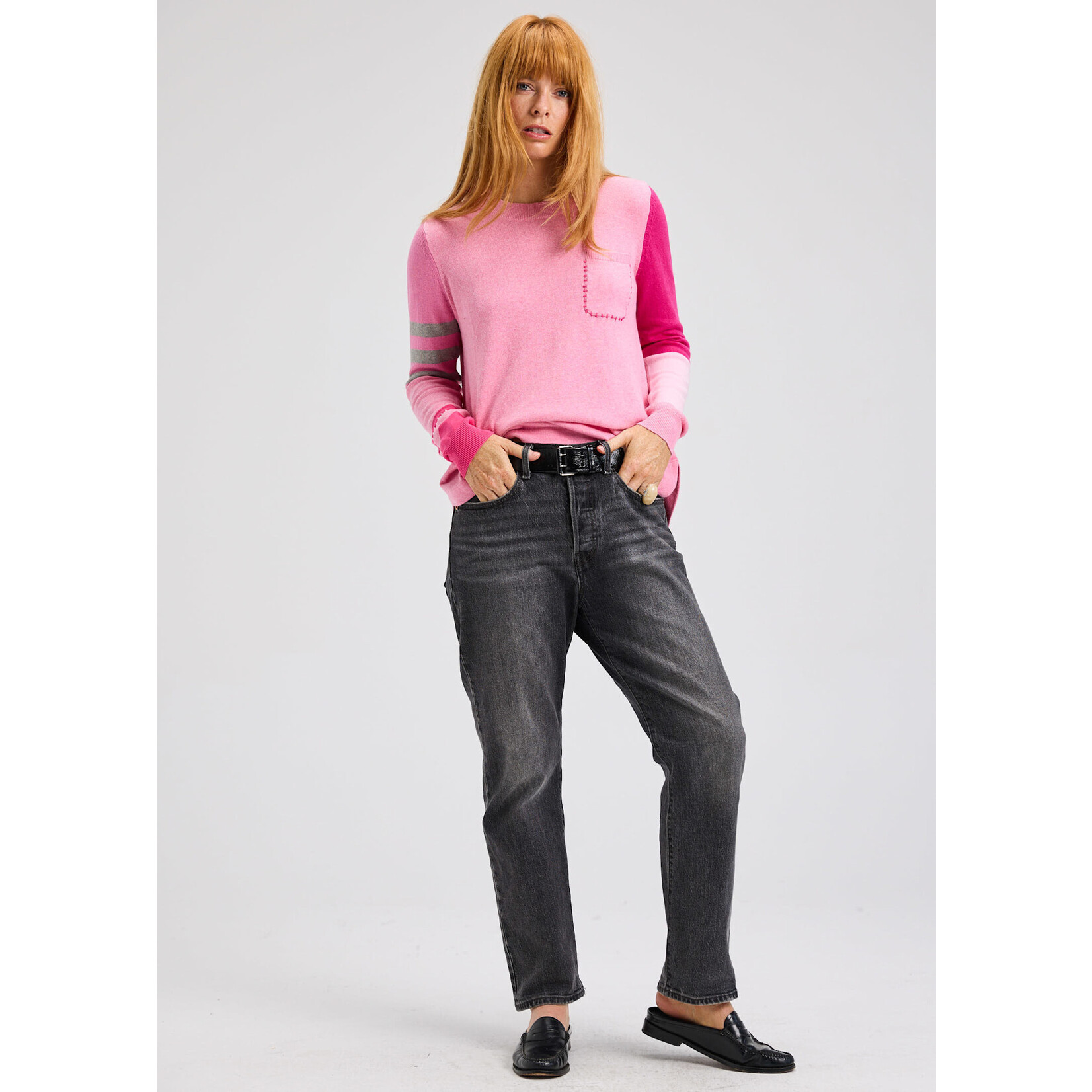 7527 Spliced Sweater