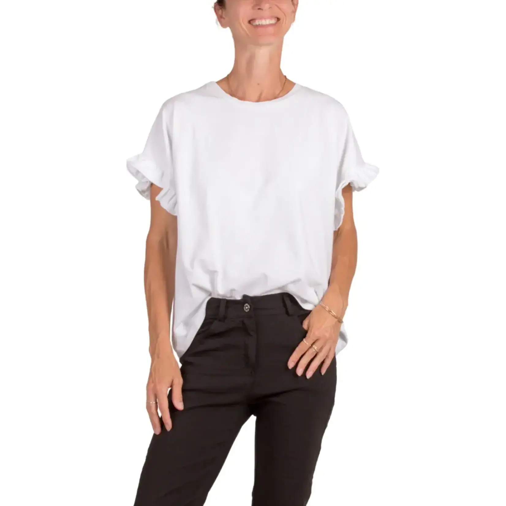 Cotton Top w/Ruffle Slv.