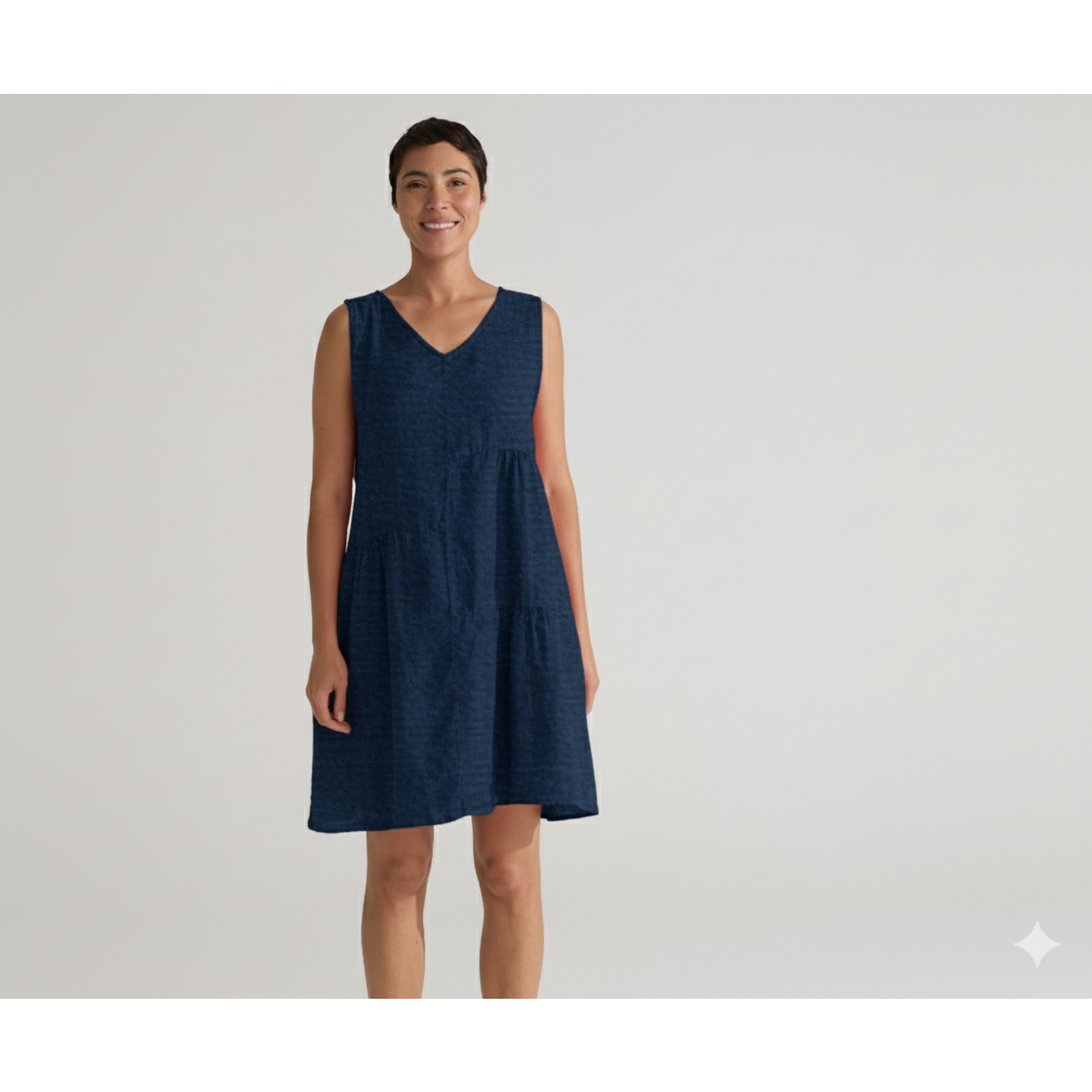 4200784 Linen Patch Dress