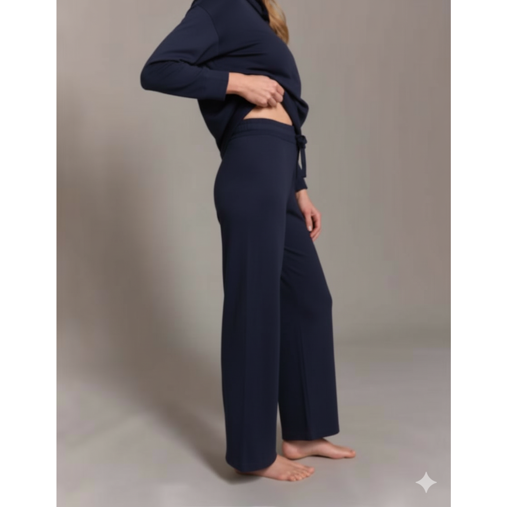 Terry Stitch Wide Leg Pant