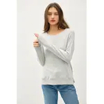 19100 Round Neck Hacci Pull Over