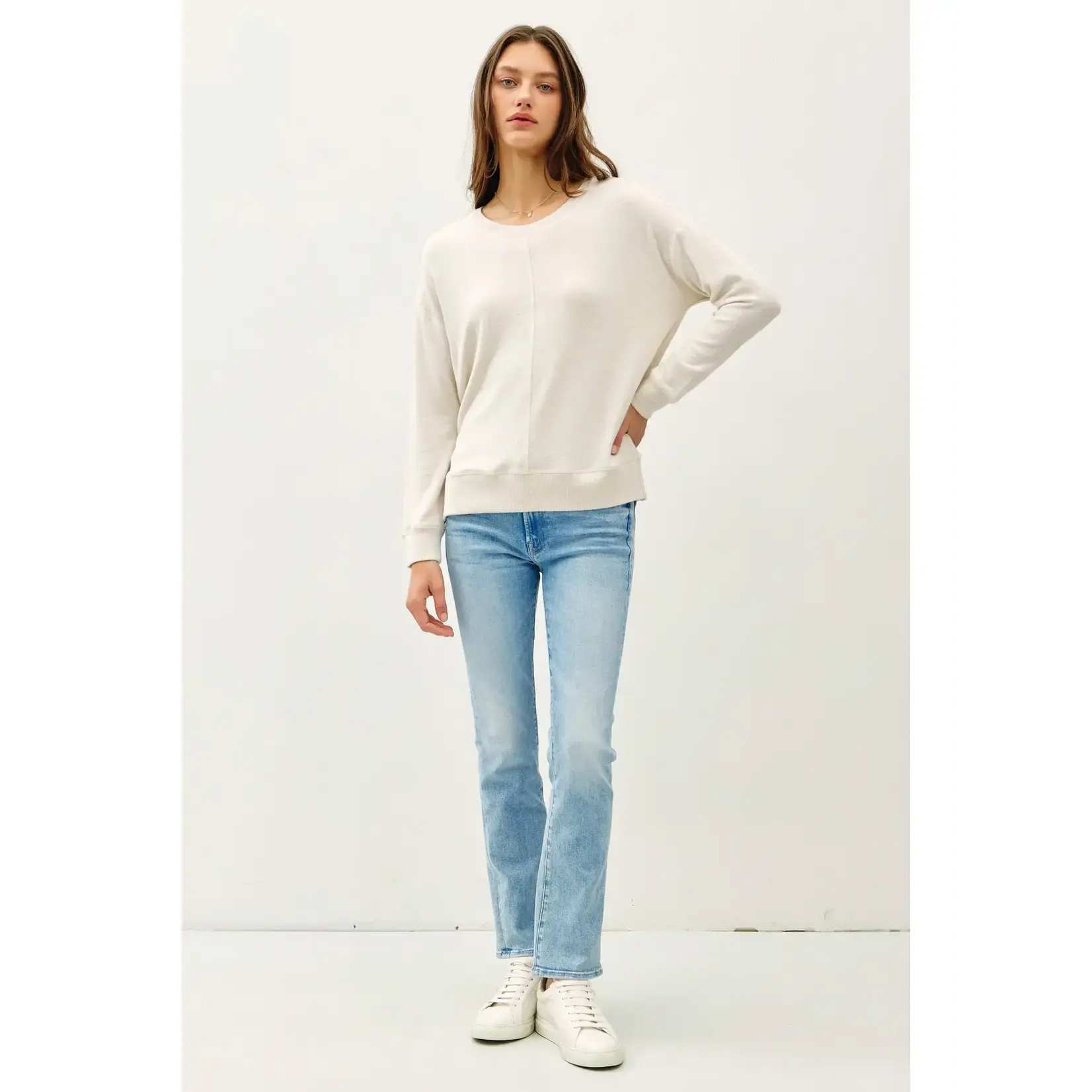 19100 Round Neck Hacci Pull Over