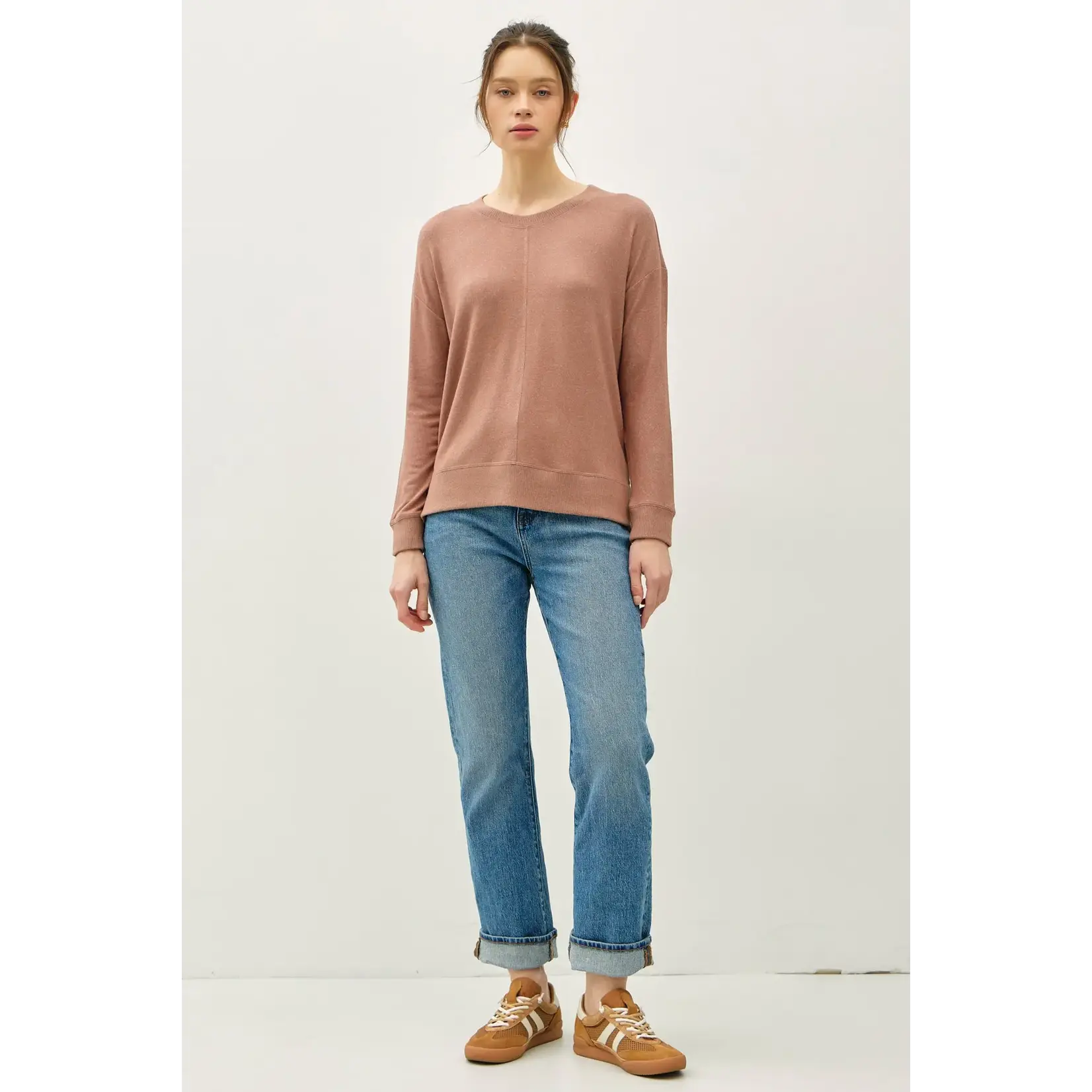 19100 Round Neck Hacci Pull Over