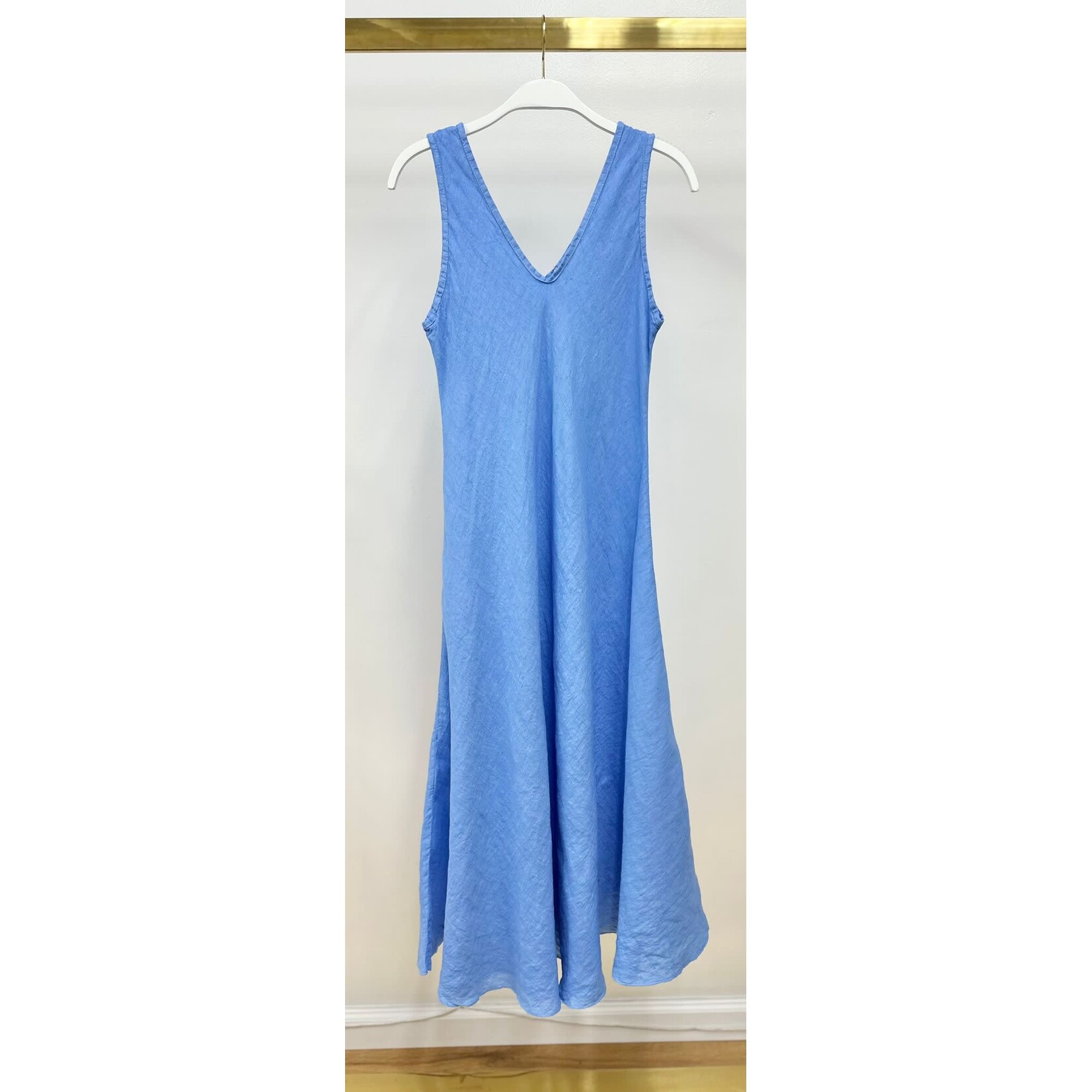 Italian Maxi V- Neck Dress