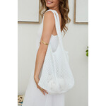 Knit Crochet Beach Bag