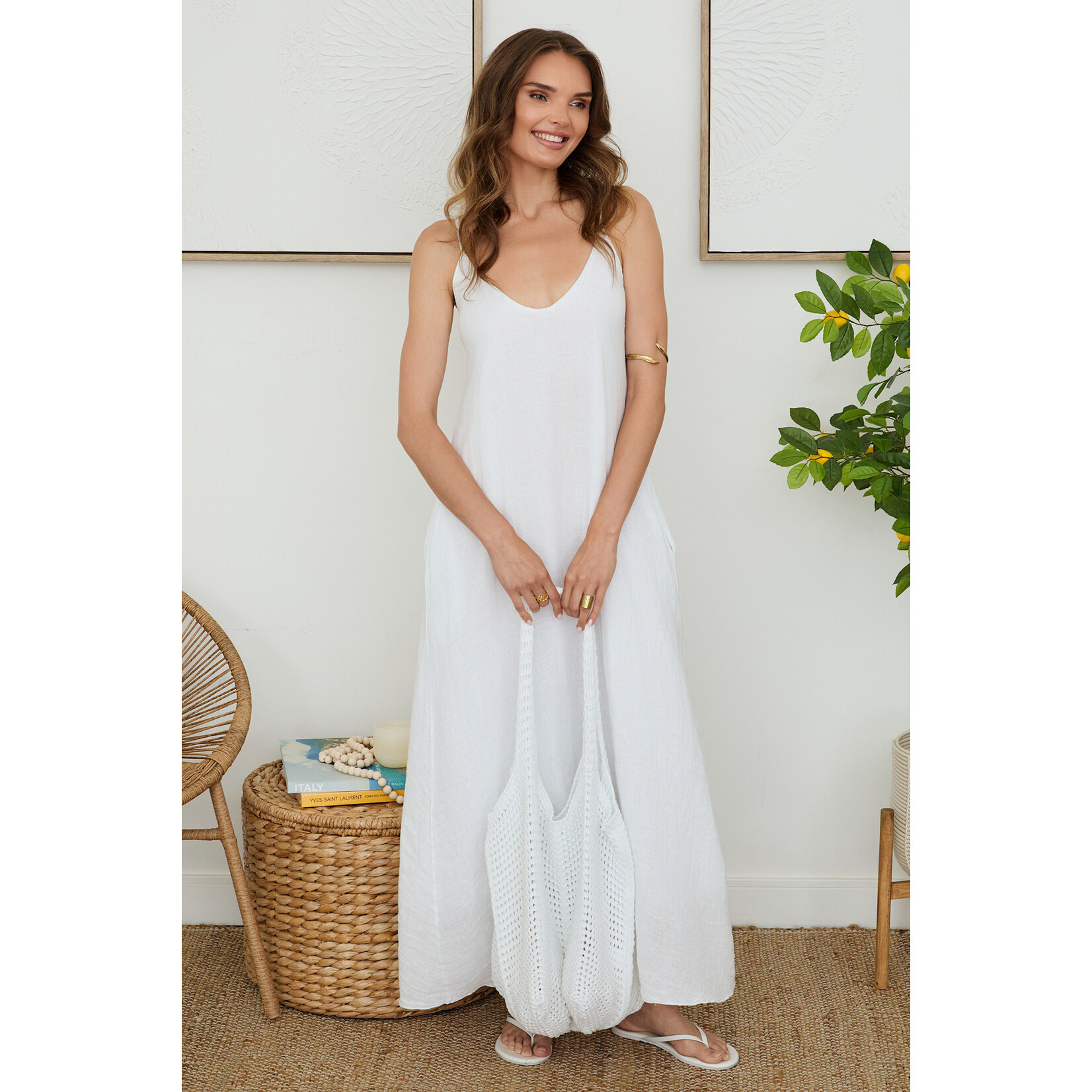 Knit Crochet Beach Bag