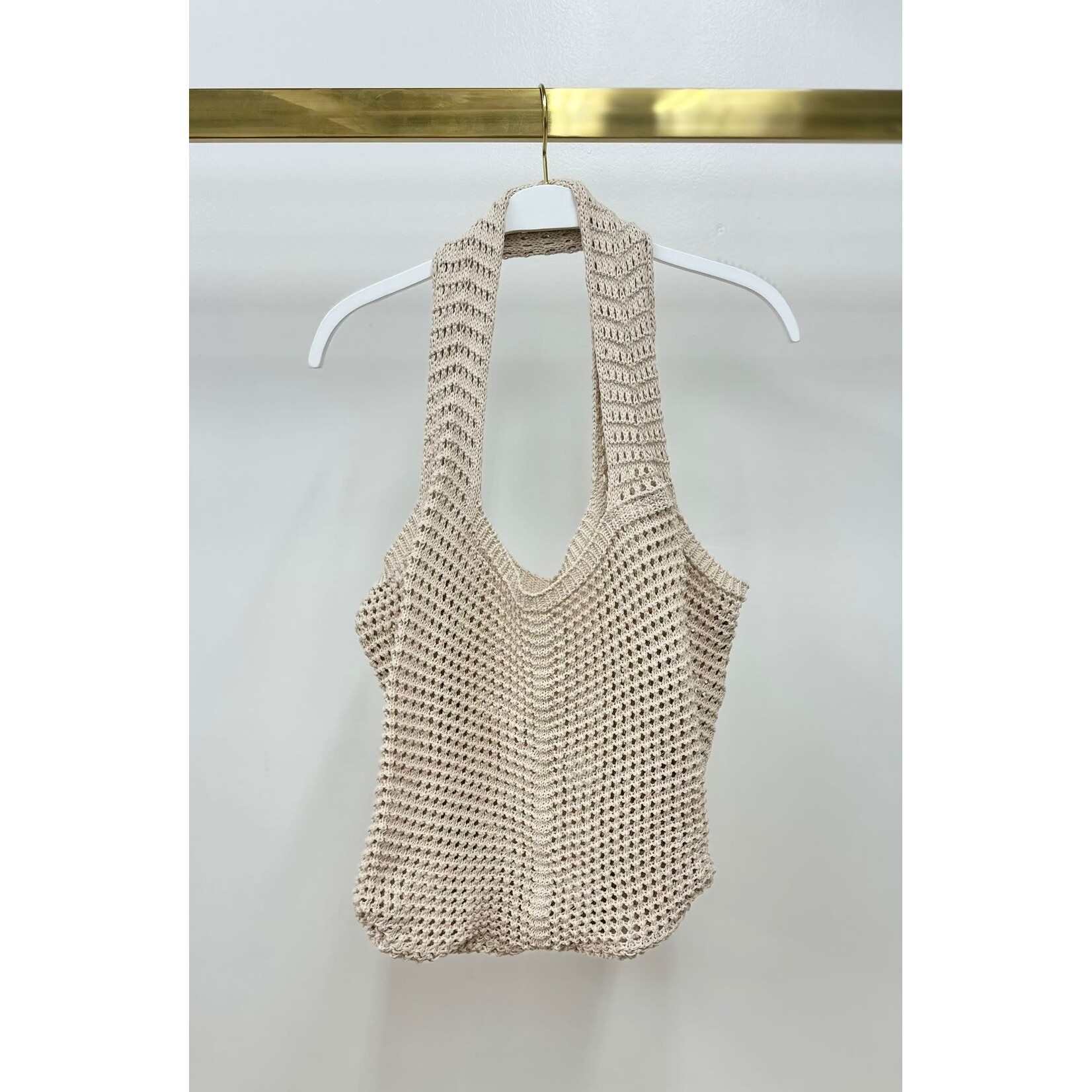 Knit Crochet Beach Bag