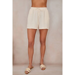 Solid Cotton Gauze Shorts