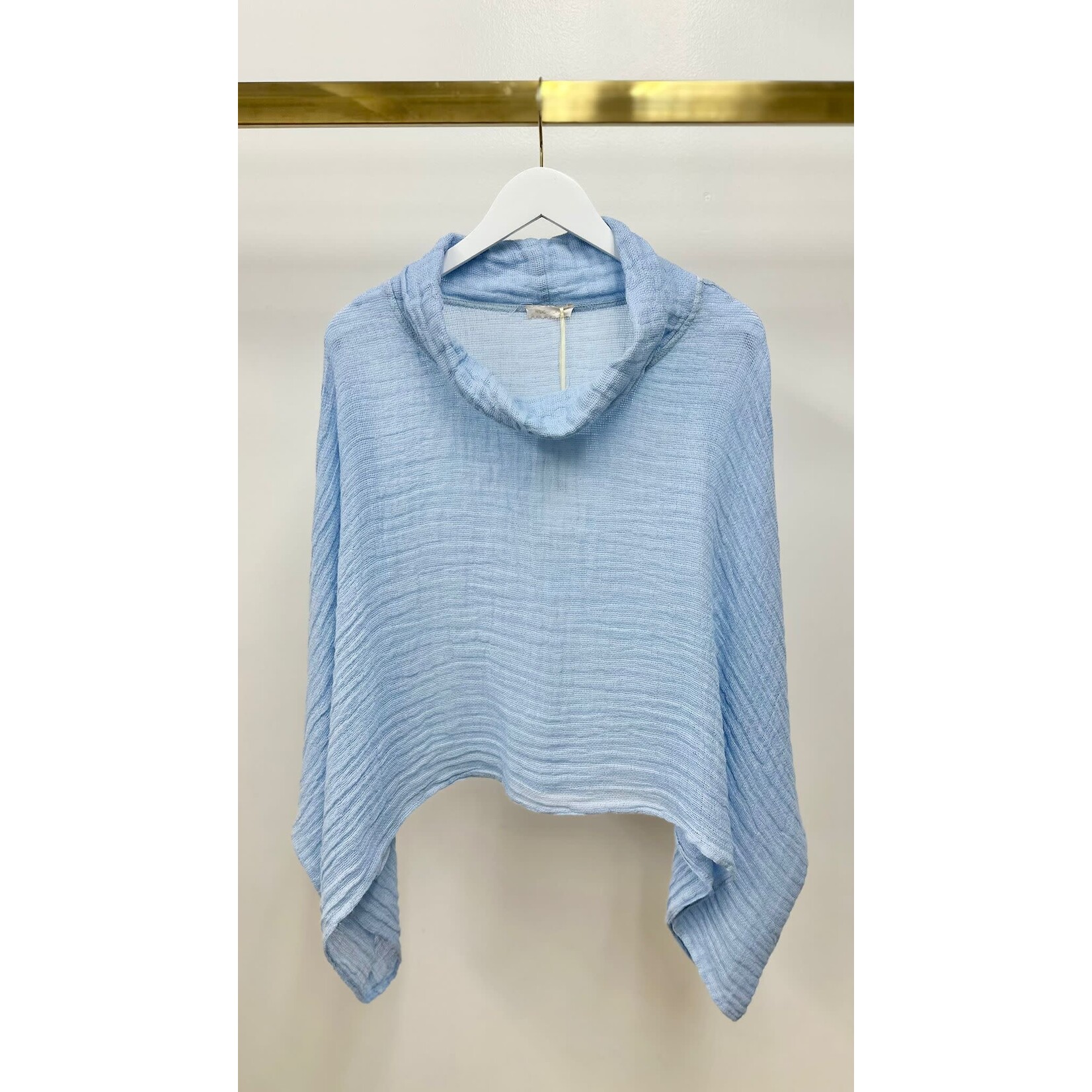 147231 Linen Poncho Top