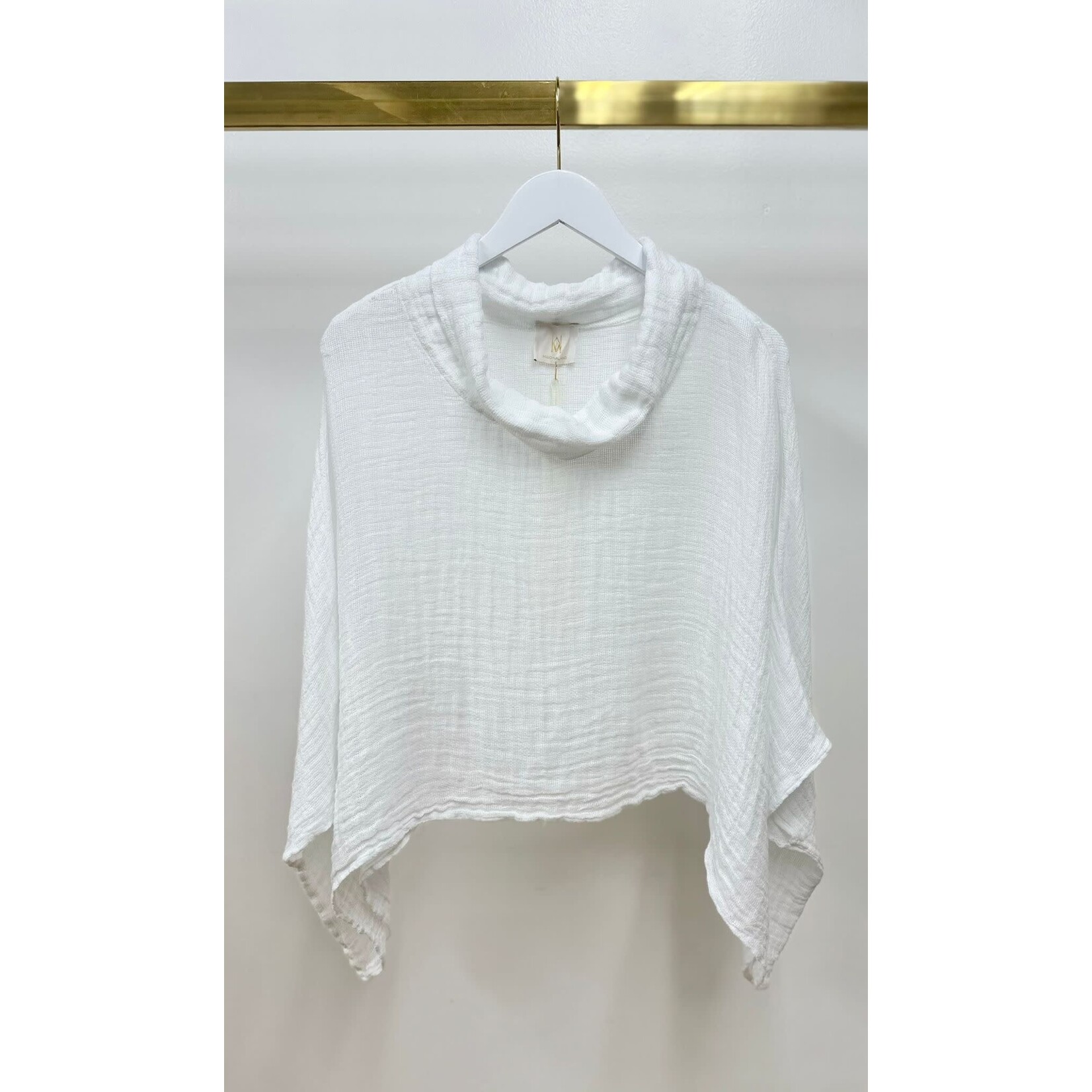 147231 Linen Poncho Top