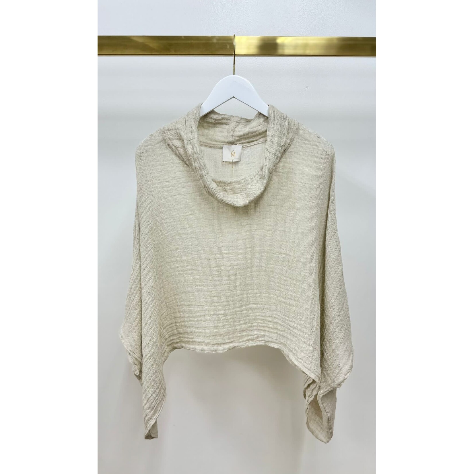 147231 Linen Poncho Top