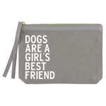 Grey Canvas Pouches