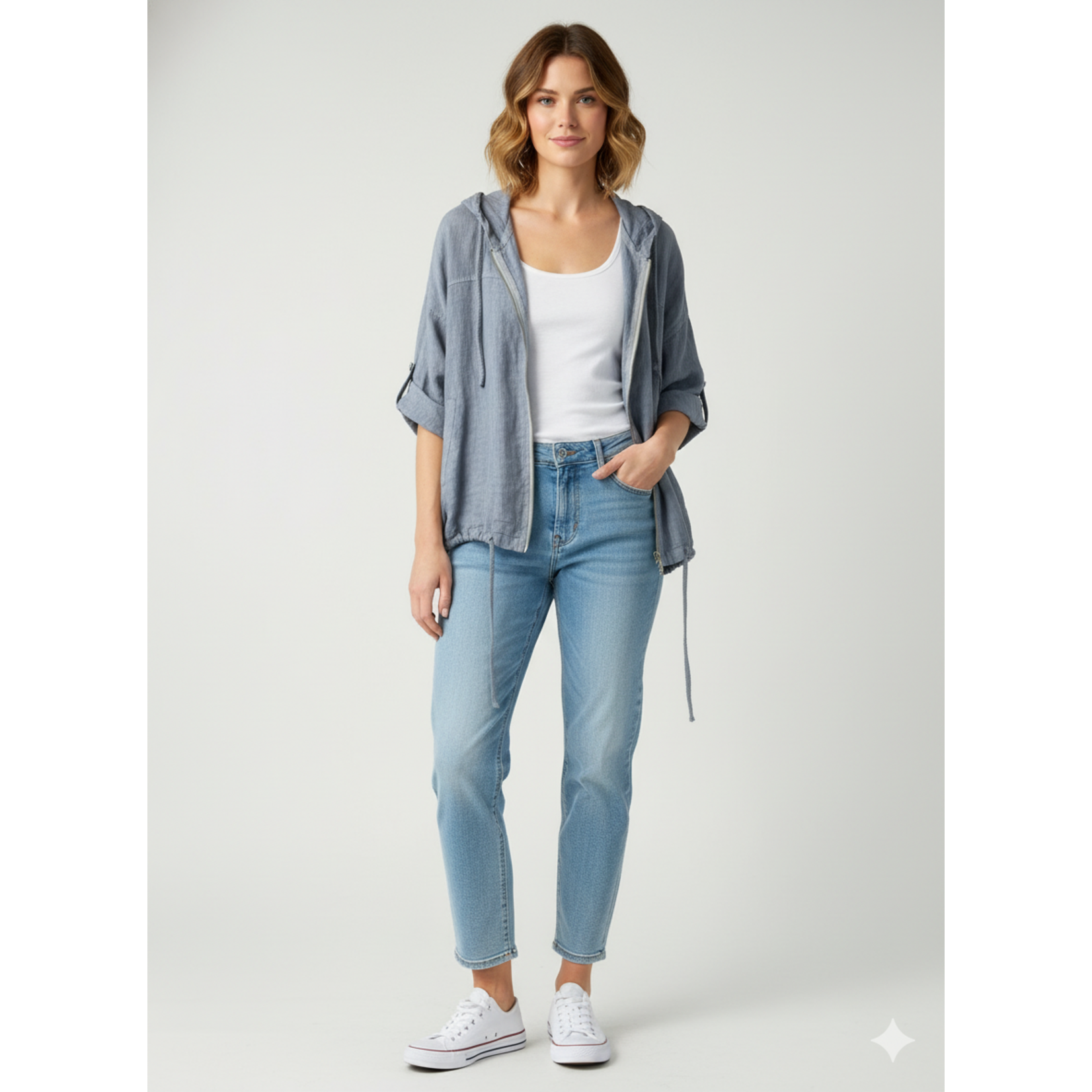 2289 Solid Linen Jacket