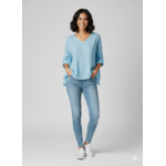 1131 Linen Long  Slv. Top