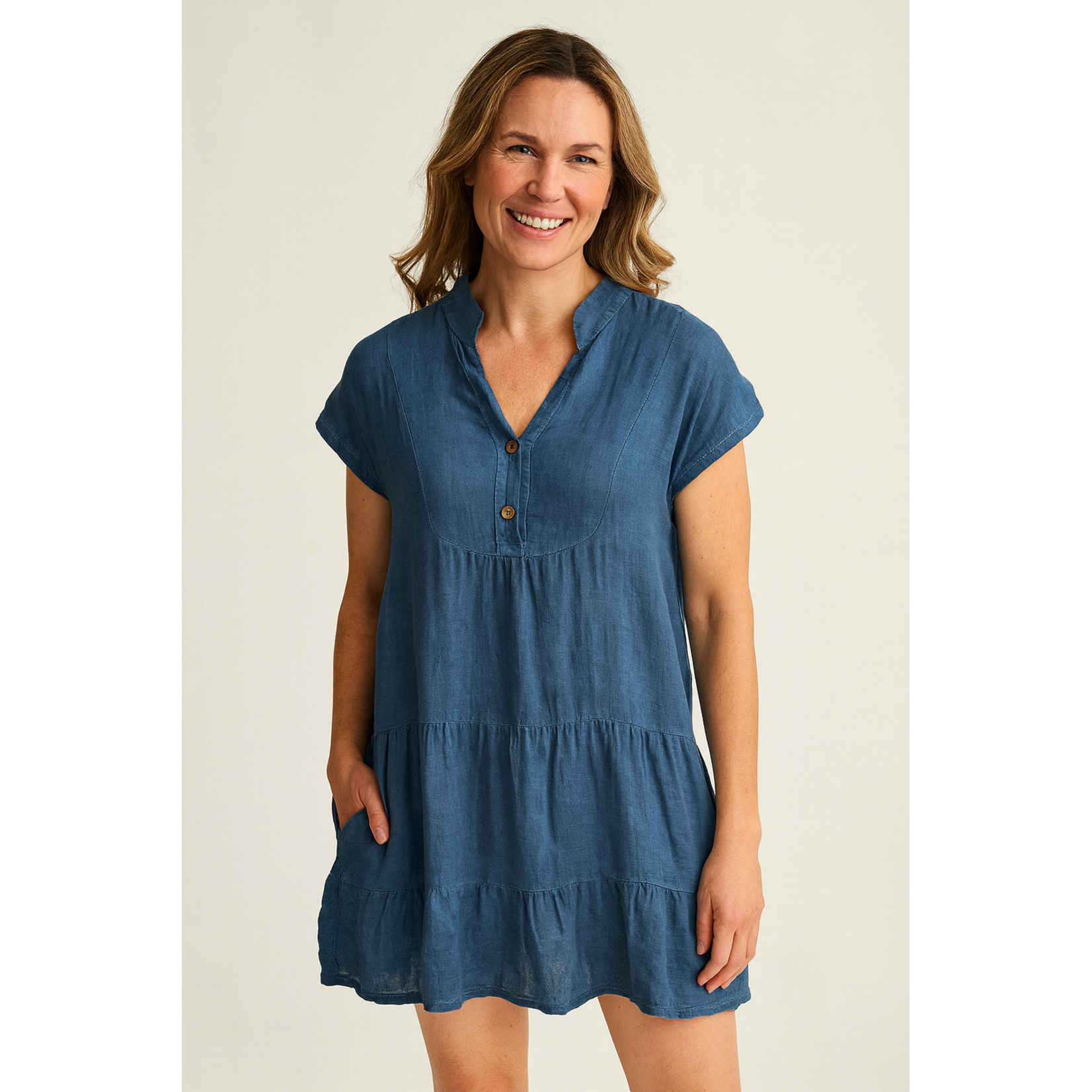 31347 Short Solid Dress