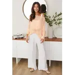 Smocked Waist Palazzo Pant