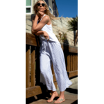 Giulana Striped Capri Pants