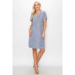 A8449V Audrey V-Neck WITH Pocket Dress