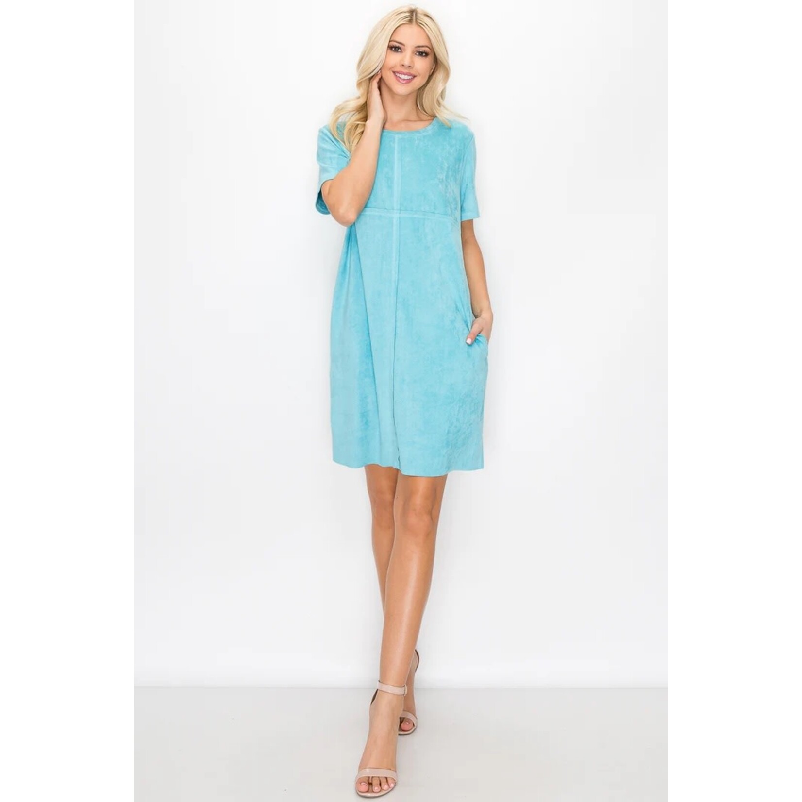 A8449V Audrey V-Neck WITH Pocket Dress