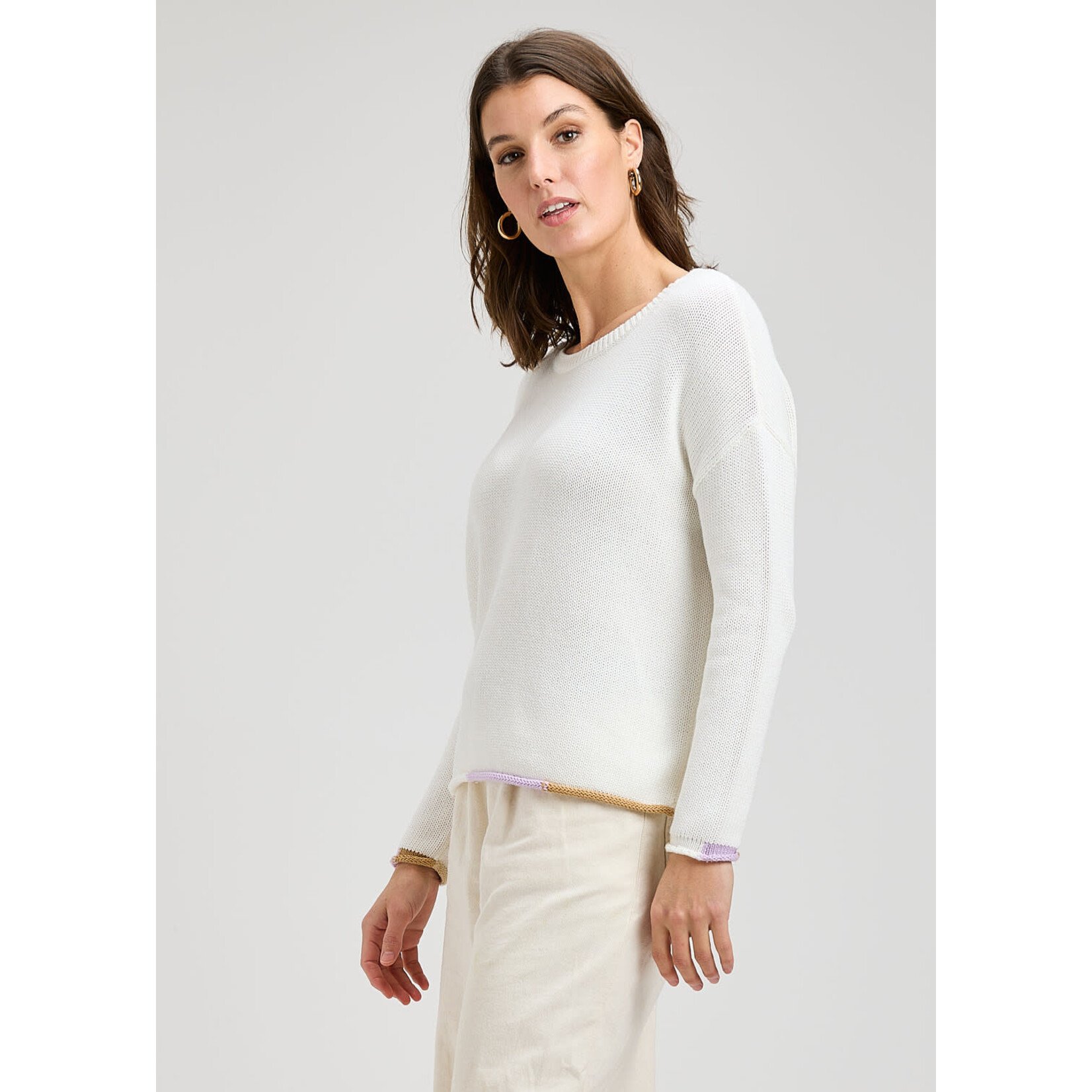 ZP8424U Bottom Detail Sweater