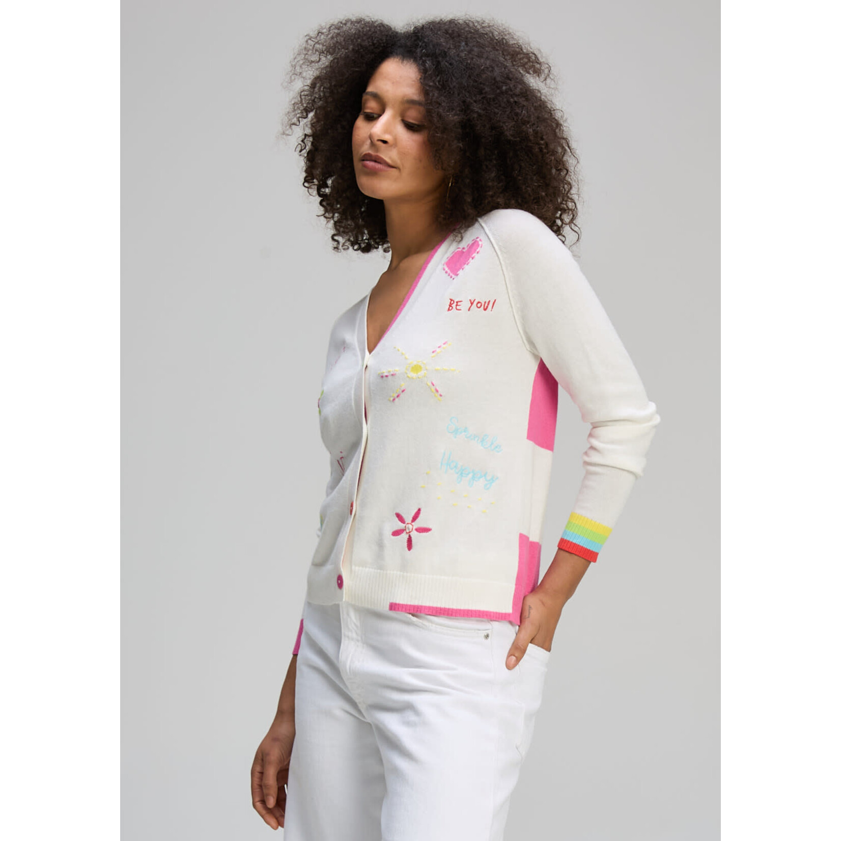 ZP8435U Good Vibes Cardi