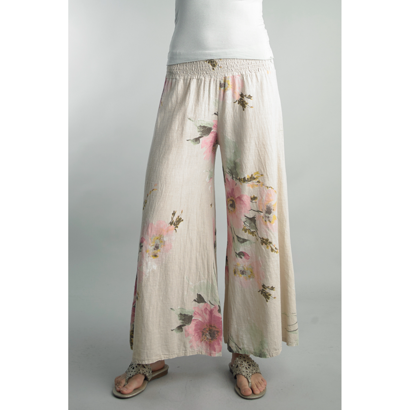 144A Flower Printed Pant