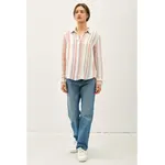 19570 Sripes Gauzy R-up Slv.