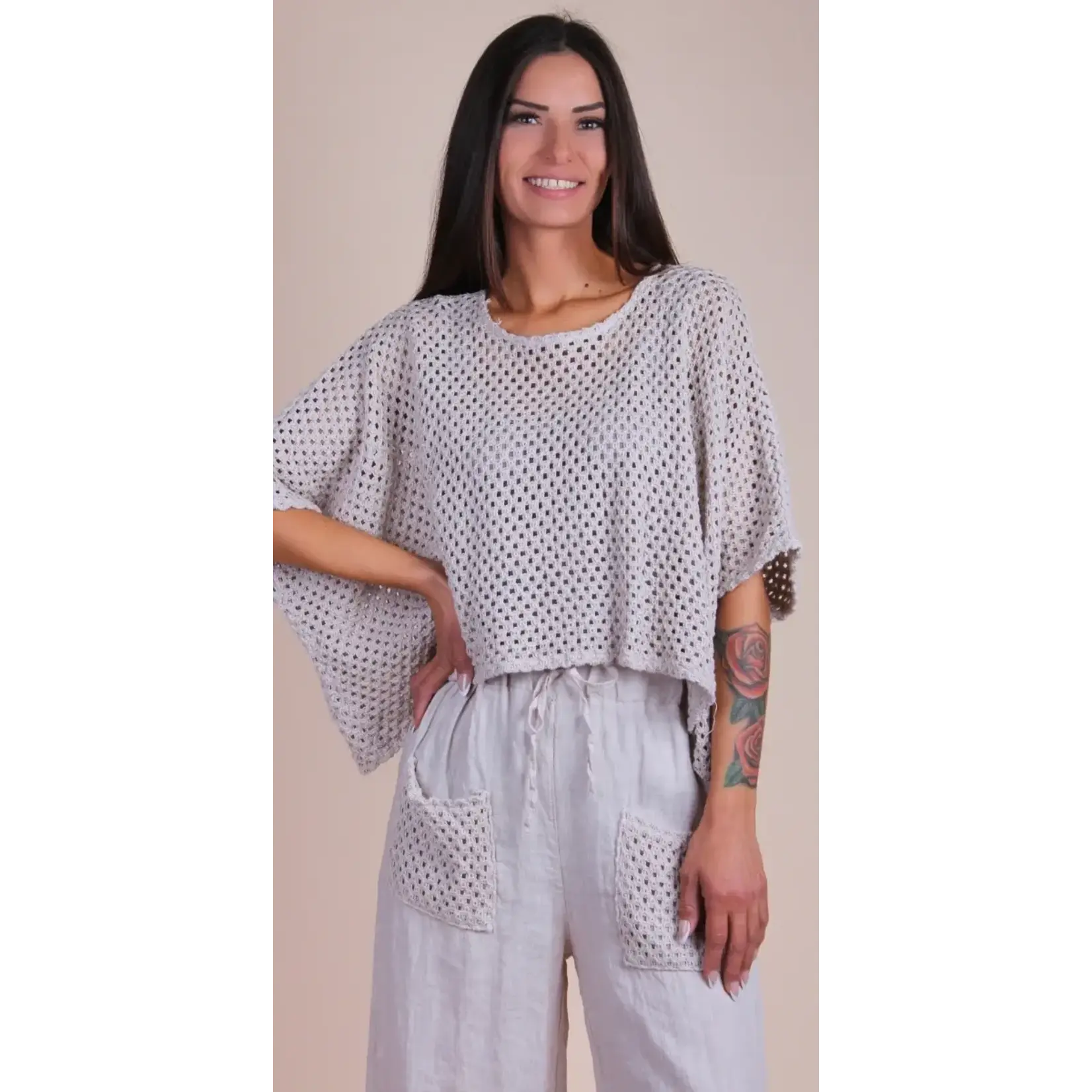 19313  Crochet Crop Top